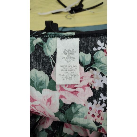 VTG Dark Cottagecore Romantic Sweet Floral Puff Sleeve Lolita Kawaii JSK Dress - Picture 9 of 9